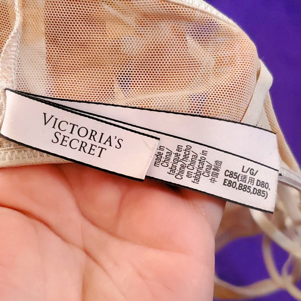 Victoria's Secret sheer front closure Orange size large bralette bra - Picture 7 of 13